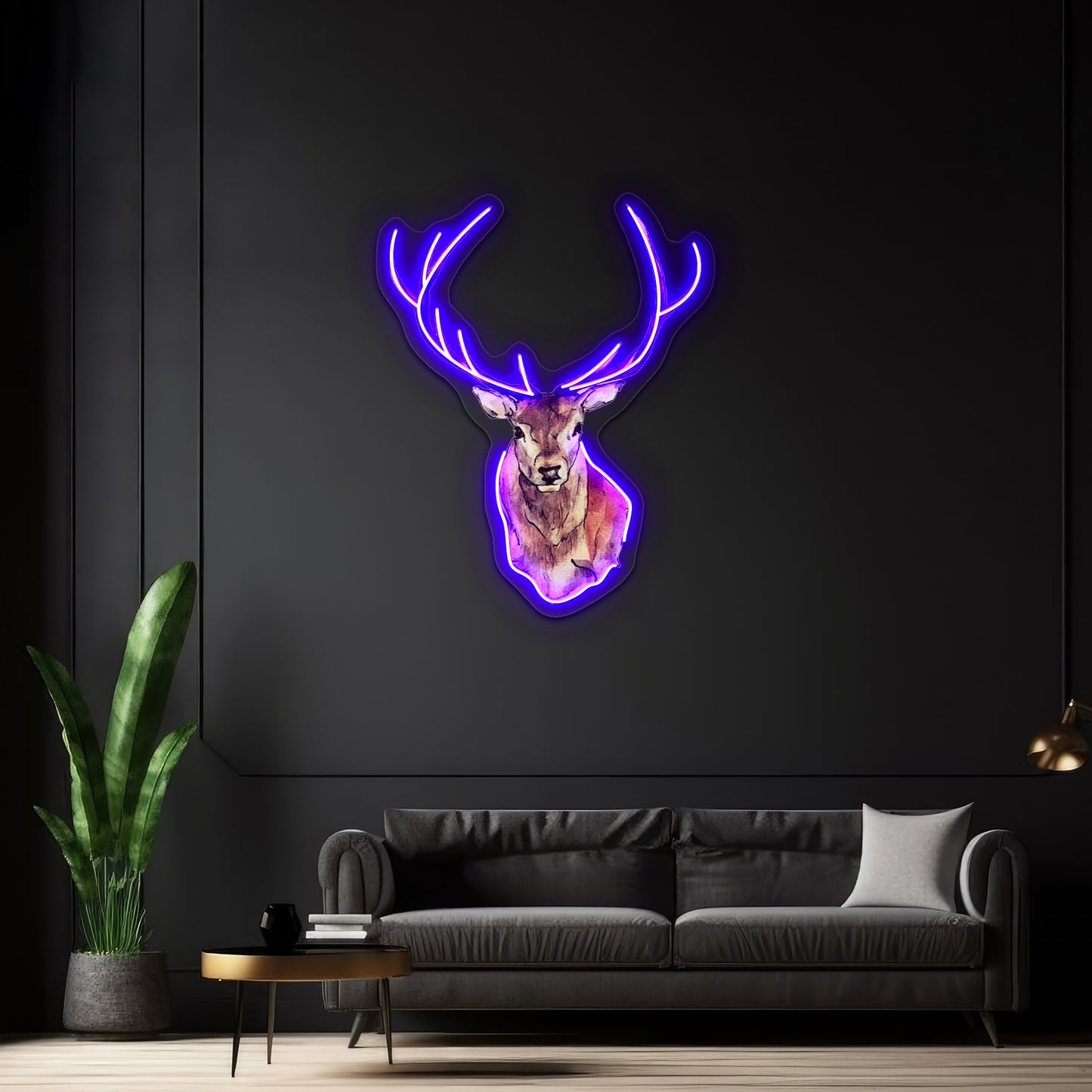 Deer Artwork Affordable Custom Neon Signs