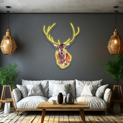 Deer Artwork Affordable Custom Neon Signs