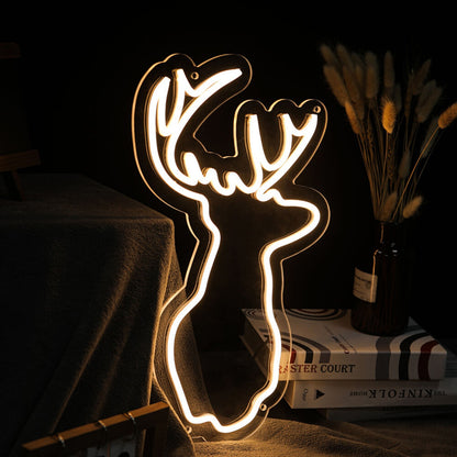 Deer Head Neon Sign | Shineneon