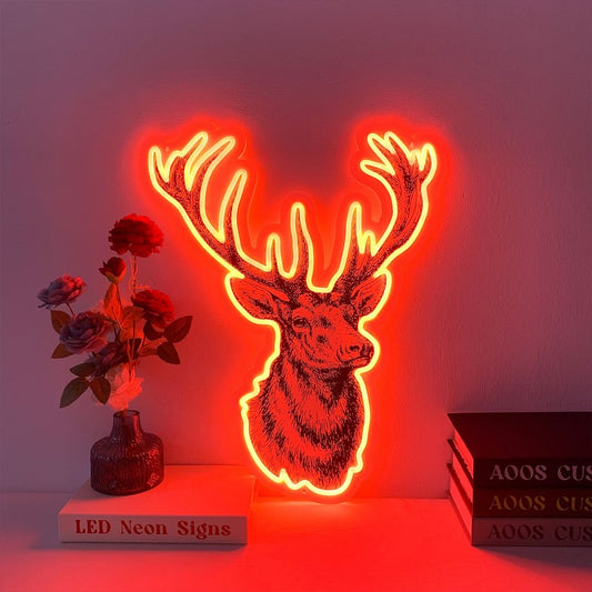 Deer Led Sign Business Neon Signs