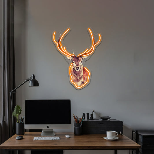 Deer Wall Artwork Neon Signs