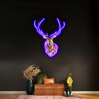 Deer Wall Artwork Neon Signs