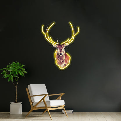 Deer Wall Artwork Neon Signs