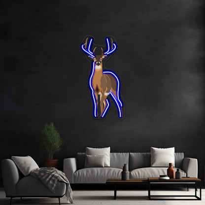 Deer Wild Animal Wall Artwork Neon Signs