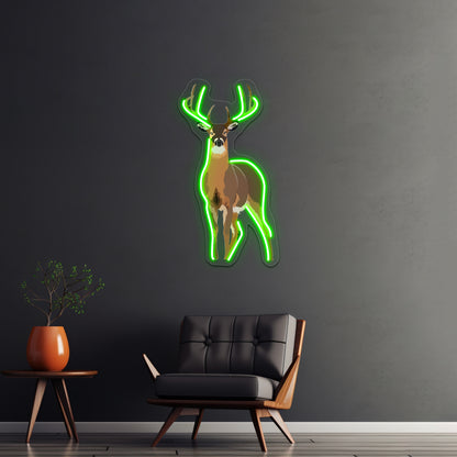 Deer Wild Animal Wall Artwork Neon Signs