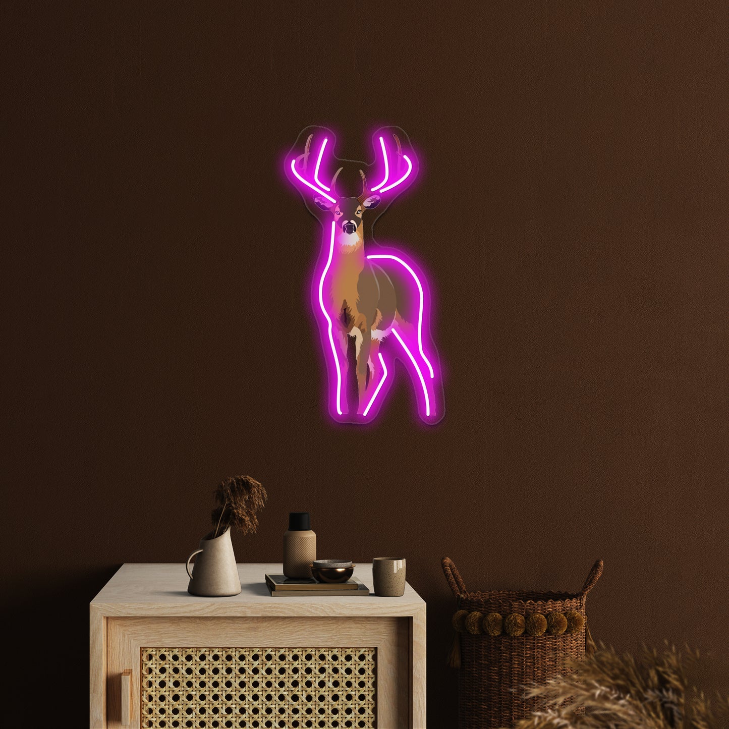 Deer Wild Animal Wall Artwork Neon Signs