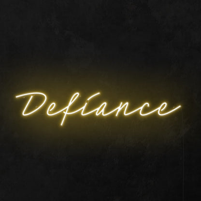 Defiance Led Neon Sign Wall Art | Shineneon