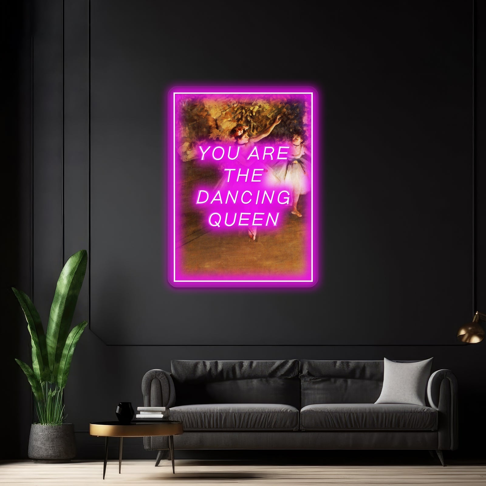Degas Dancing Queen Artwork Affordable Custom Neon Signs - Shineneon