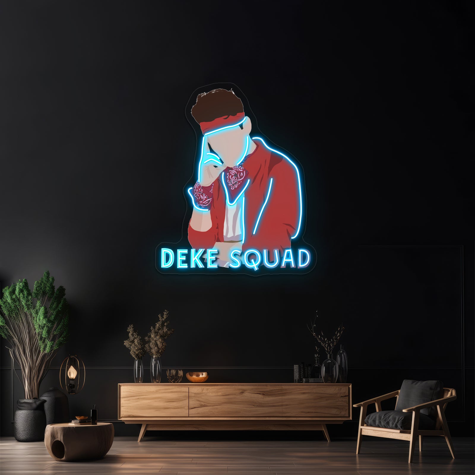 Deke Squad Pop Art Design Artwork Affordable Custom Neon Signs