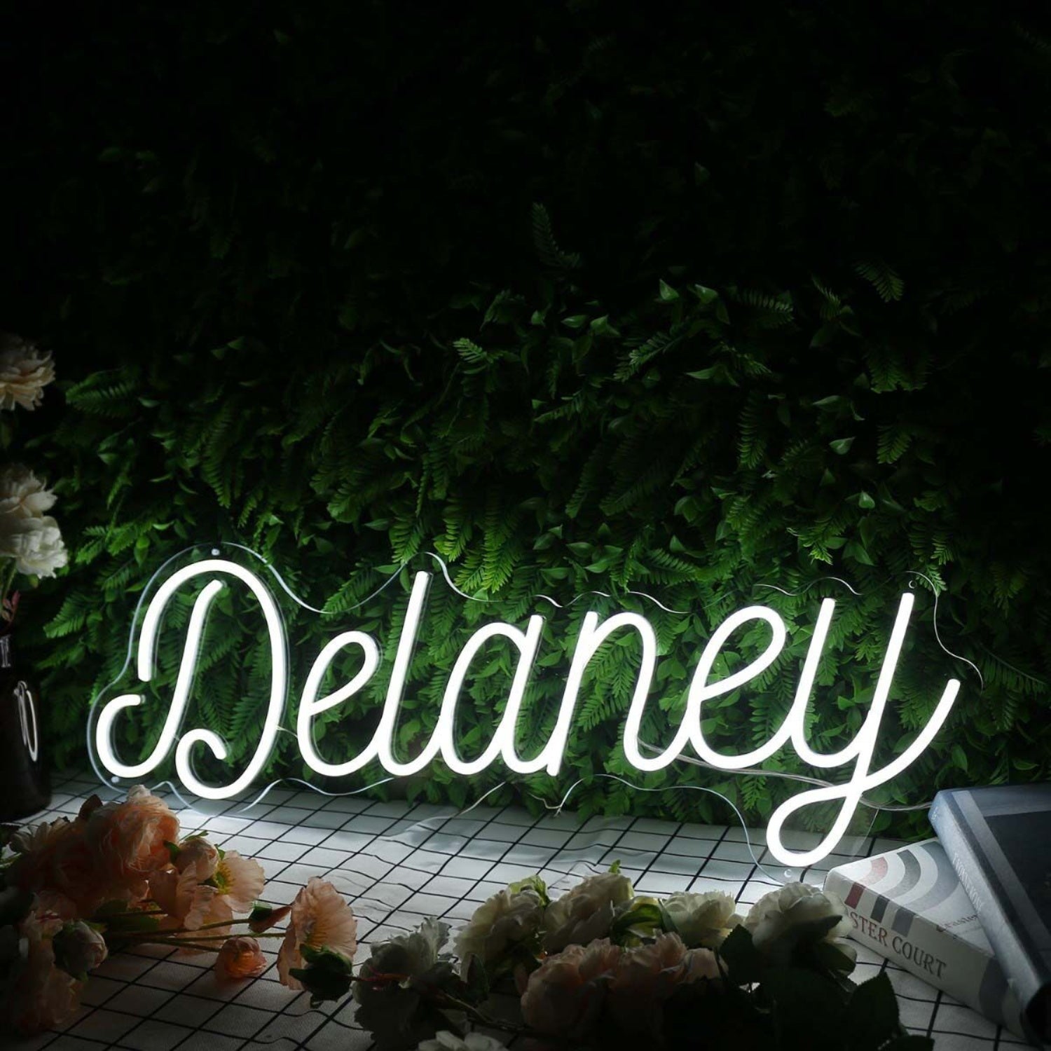 Delaney White Led Neon Sign - Shineneon