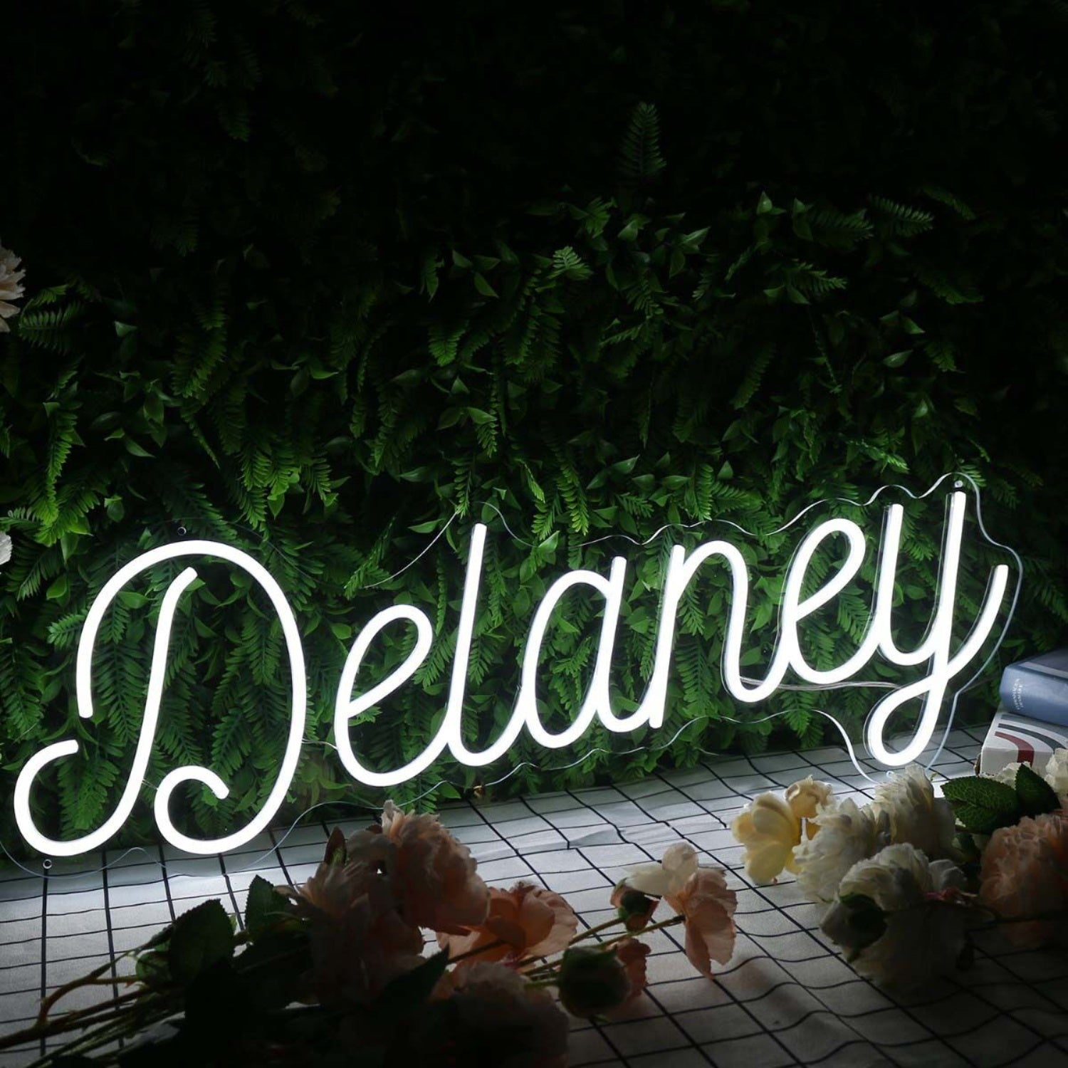 Delaney White Led Neon Sign - Shineneon