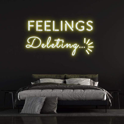 Deleting Feelings Dynamic Led Neon Sign For Modern Bedroom | Shineneon