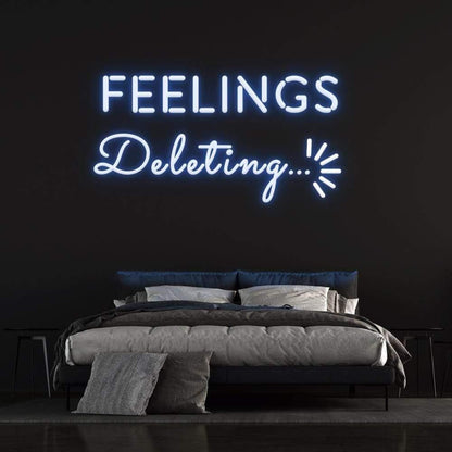 Deleting Feelings Dynamic Led Neon Sign For Modern Bedroom | Shineneon