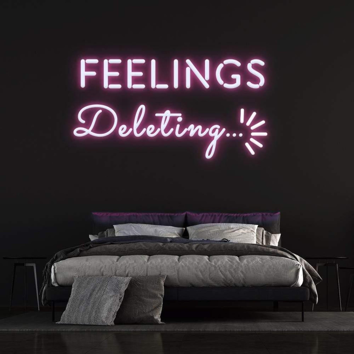 Deleting Feelings Dynamic Led Neon Sign For Modern Bedroom | Shineneon