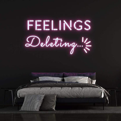 Deleting Feelings Dynamic Led Neon Sign For Modern Bedroom | Shineneon