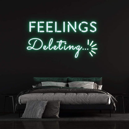 Deleting Feelings Dynamic Led Neon Sign For Modern Bedroom | Shineneon