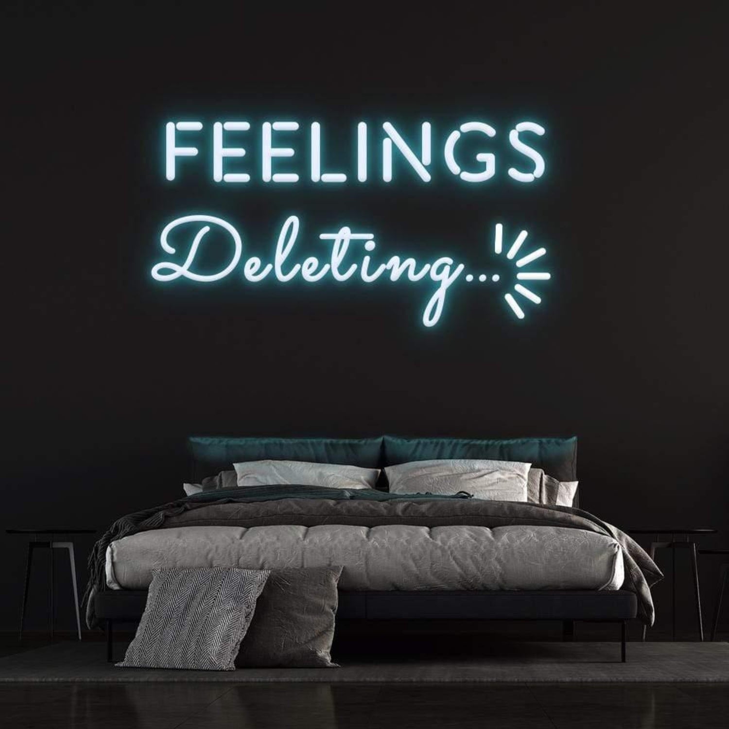 Deleting Feelings Dynamic Led Neon Sign For Modern Bedroom | Shineneon