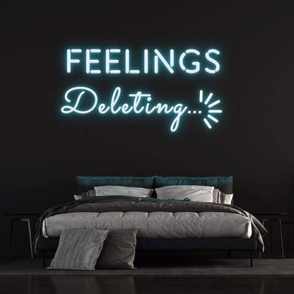 Deleting Feelings Dynamic Led Neon Sign For Modern Bedroom | Shineneon