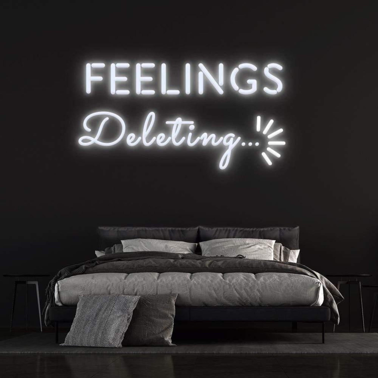 Deleting Feelings Dynamic Led Neon Sign For Modern Bedroom | Shineneon