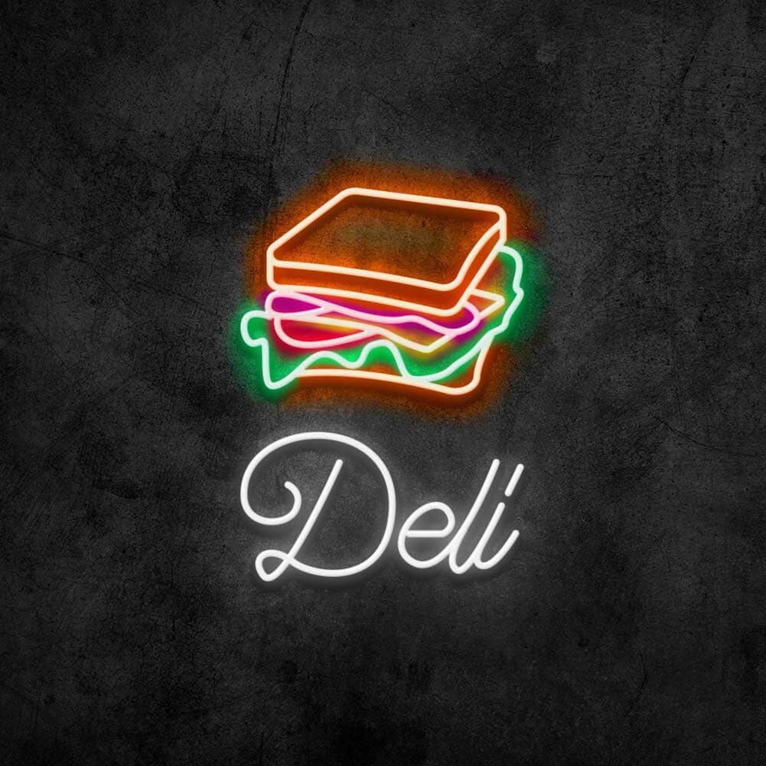 Deli Sandwich Led Neon Sign For Food Lovers And Cafes | Shineneon