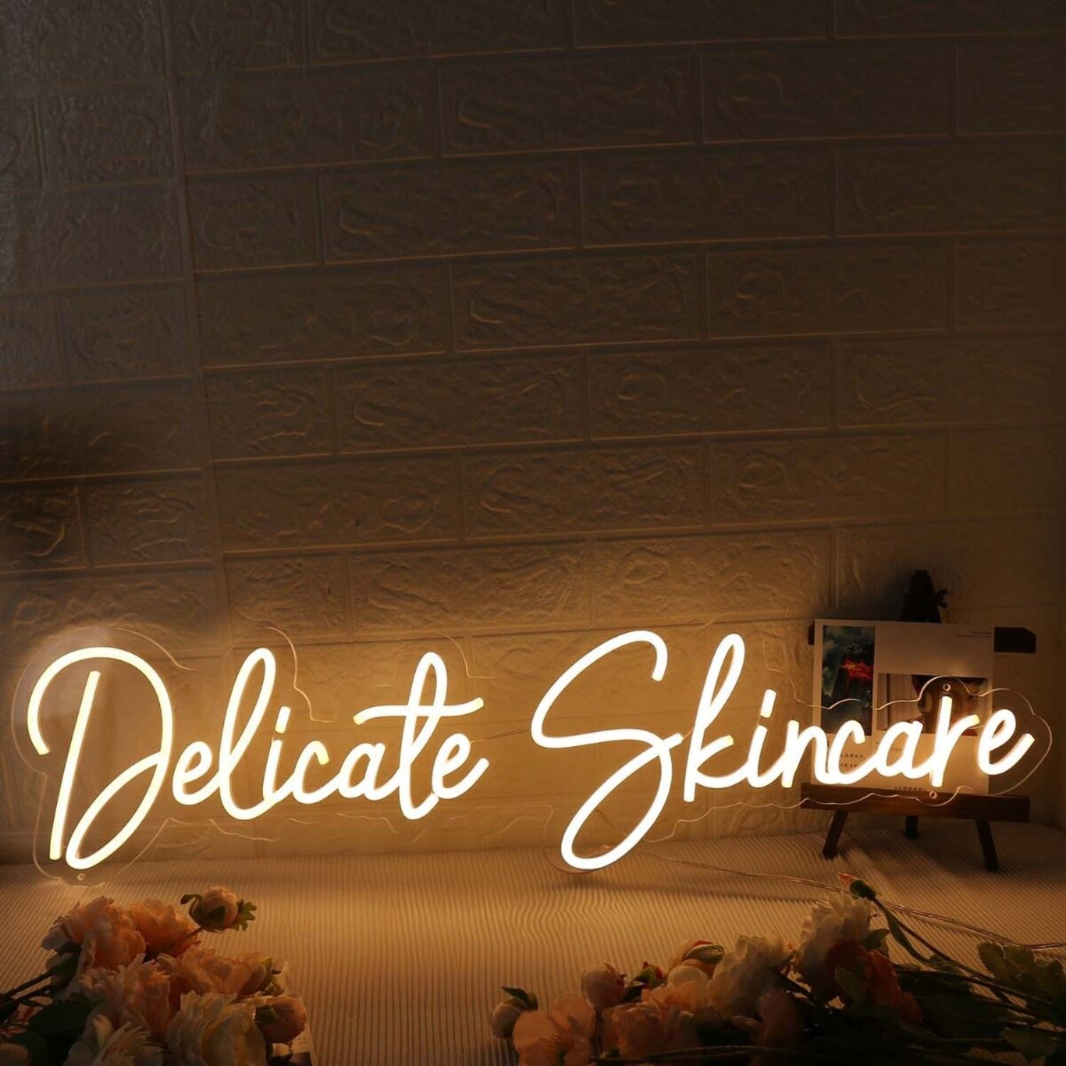 Delicate Skincare Yellow Led Neon Sign | Shineneon