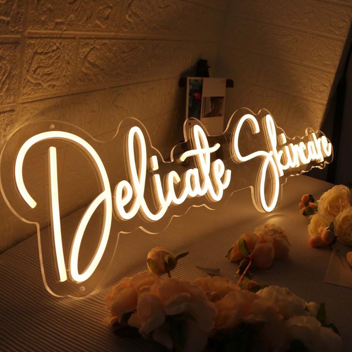 Delicate Skincare Yellow Led Neon Sign - Shineneon