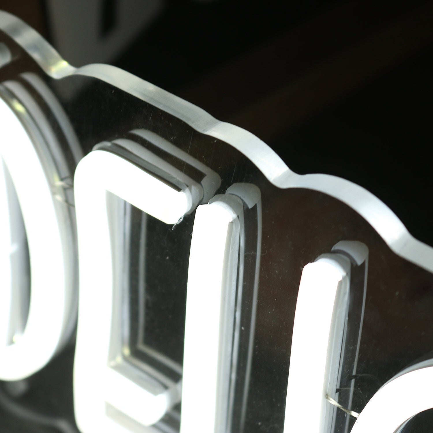 Delicias Del Valle Alto White Led Neon Sign - Shineneon