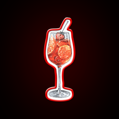 Delicious Aperol Spritz Slices Cocktail Bar Decor Led Neon Sign Rgb Color - Shineneon