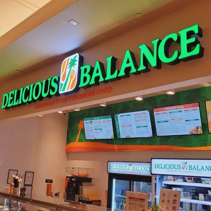 Delicious Balance 3D Frontlit Letters Metal Led Sign - Shineneon