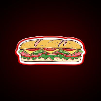 Delicious Deli Sandwich Snack Food Led Neon Sign Rgb Color - Shineneon