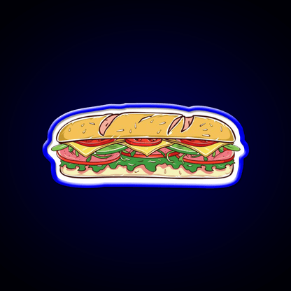 Delicious Deli Sandwich Snack Food Led Neon Sign Rgb Color - Shineneon