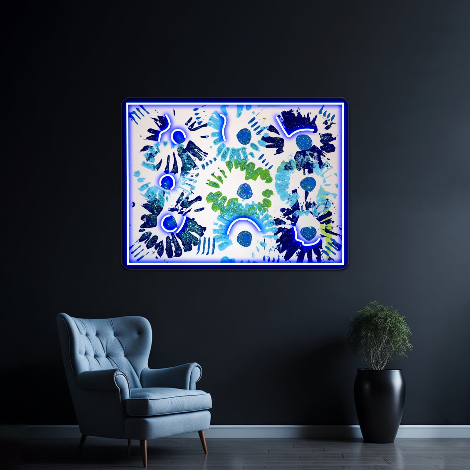 Delightful Blues Wall Artwork Neon Signs | Shineneon