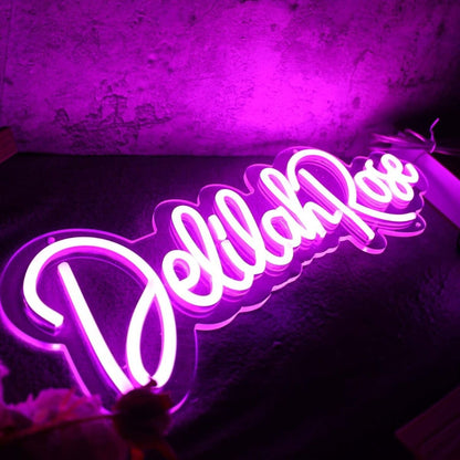 Delilah Rose Purple Led Neon Sign - Shineneon