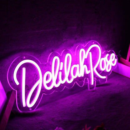 Delilah Rose Purple Led Neon Sign - Shineneon