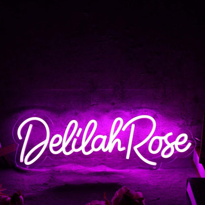 Delilah Rose Purple Led Neon Sign - Shineneon
