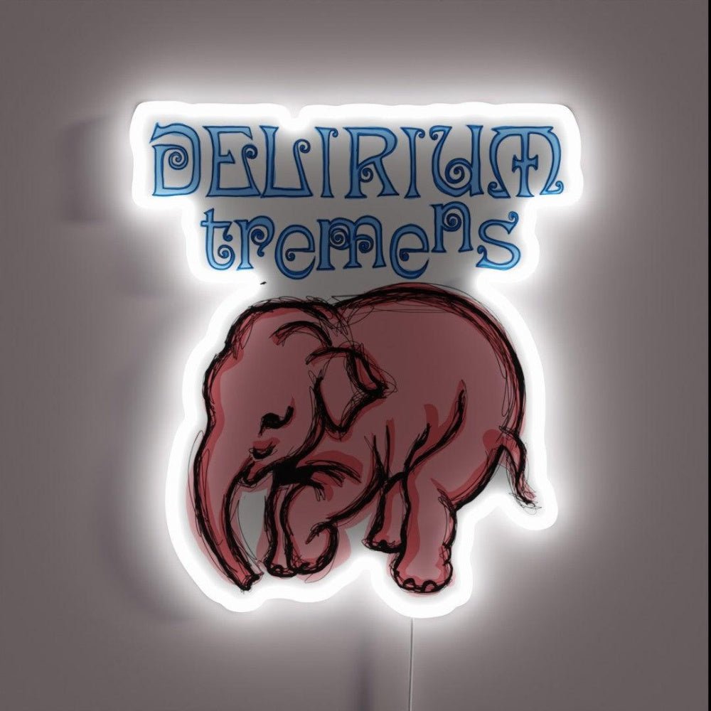 Delirium Pink Elephant Pop Rgb Led Neon Sign - Shineneon