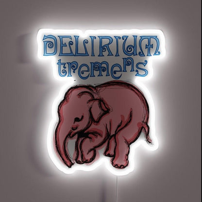 Delirium Pink Elephant Pop Rgb Led Neon Sign - Shineneon