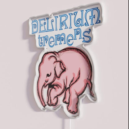 Delirium Pink Elephant Pop Rgb Led Neon Sign - Shineneon