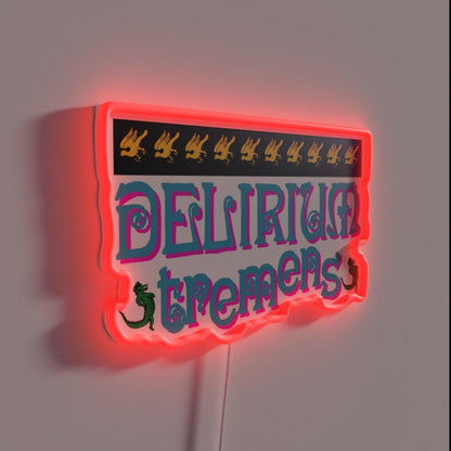 Delirium Tremens Alligator Rgb Led Neon Sign