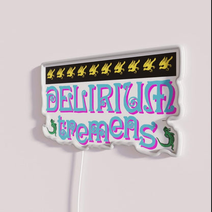 Delirium Tremens Alligator Rgb Led Neon Sign