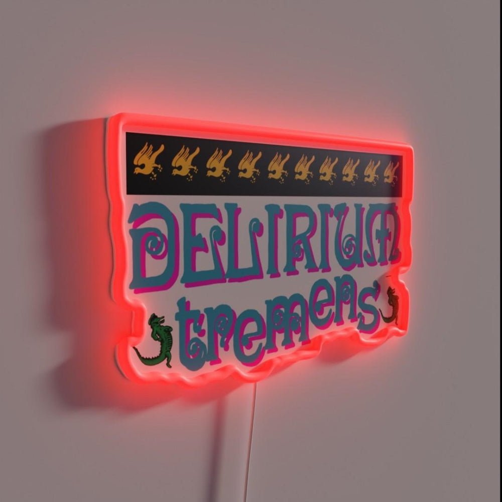 Delirium Tremens Alligator Rgb Led Neon Sign - Shineneon