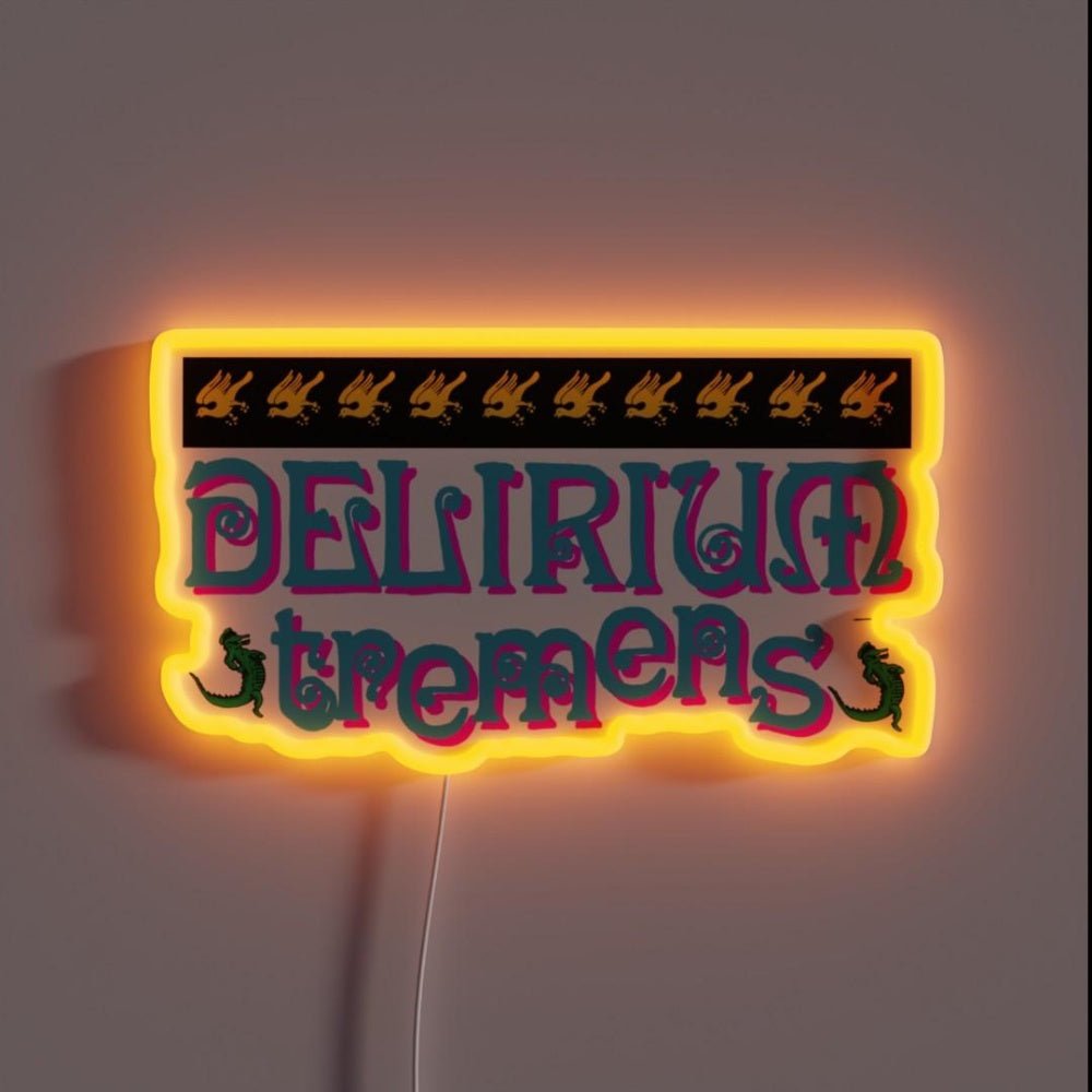 Delirium Tremens Alligator Rgb Led Neon Sign - Shineneon