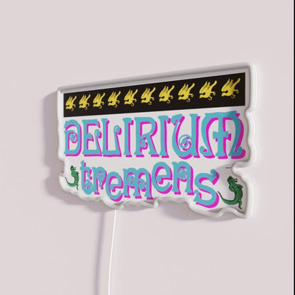 Delirium Tremens Alligator Rgb Led Neon Sign - Shineneon
