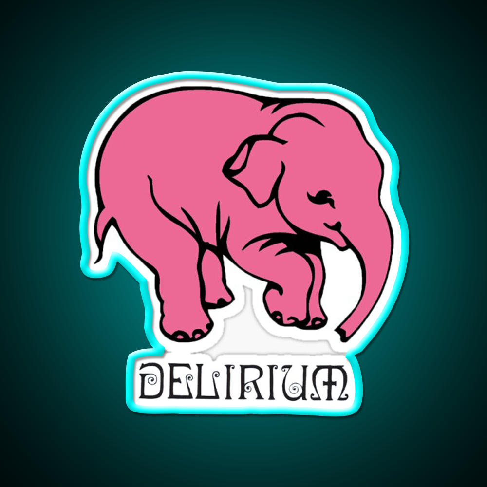 Delirium Tremens Beer Bar Decor Led Neon Sign Rgb Color - Size and dimension reference
