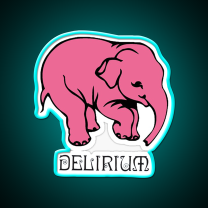 Delirium Tremens Beer Bar Decor Led Neon Sign Rgb Color - Size and dimension reference