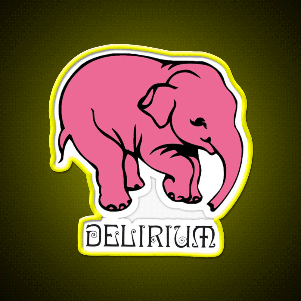 Delirium Tremens Beer Bar Decor Led Neon Sign Rgb Color - Custom LED neon sign front view