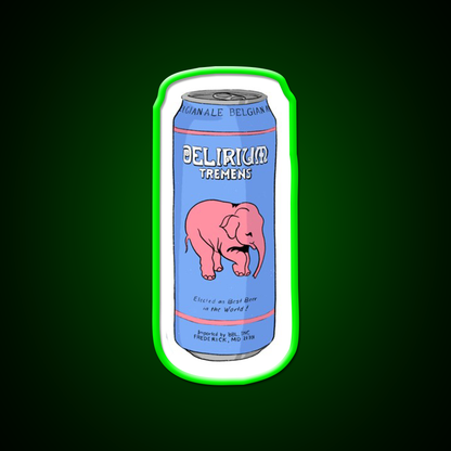 Delirium Tremens Can Beer Bar Decor Led Neon Sign Rgb Color - LED neon sign view 8