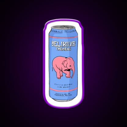 Delirium Tremens Can Beer Bar Decor Led Neon Sign Rgb Color - LED neon sign view 9