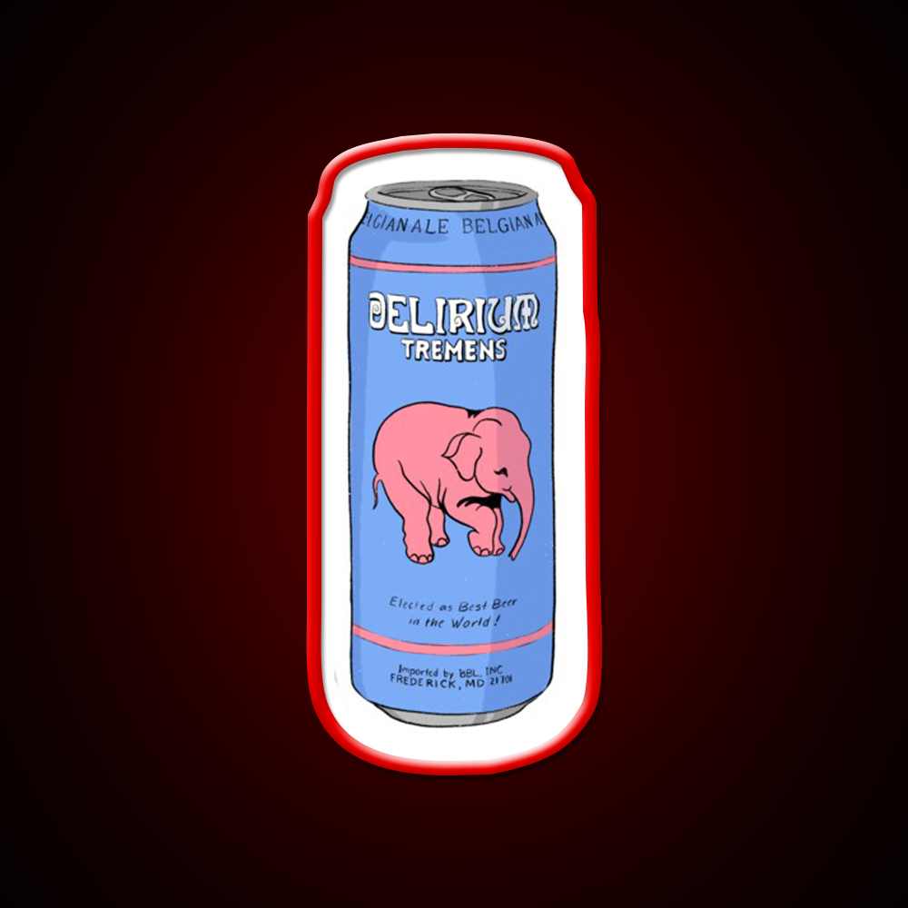 Delirium Tremens Can Beer Bar Decor Led Neon Sign Rgb Color - LED neon sign view 10