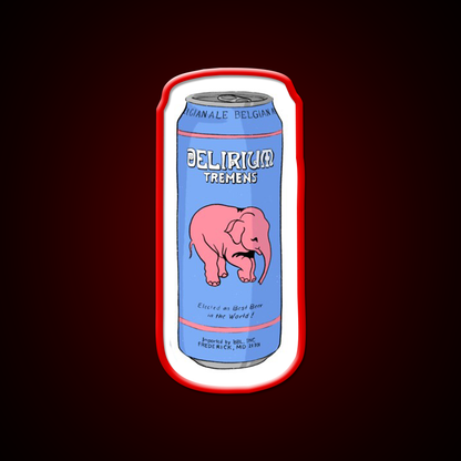 Delirium Tremens Can Beer Bar Decor Led Neon Sign Rgb Color - LED neon sign view 10